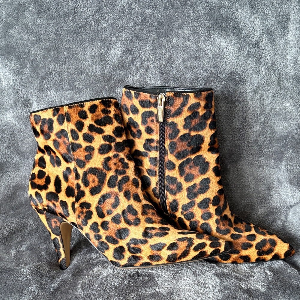 Vince Camuto Animal Print Ankle Booties